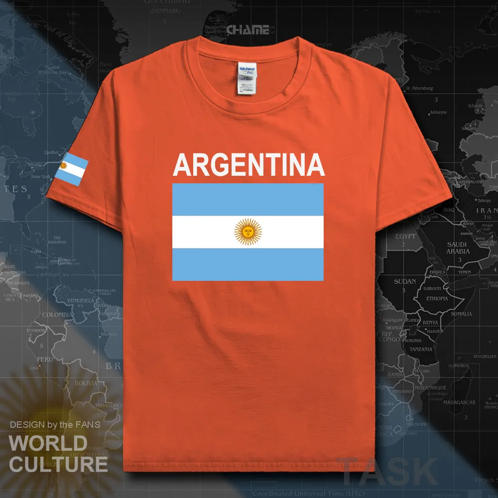 Argentina Мужская футболка Аргентинская коллекция 2017 года Спортивная команда 100%