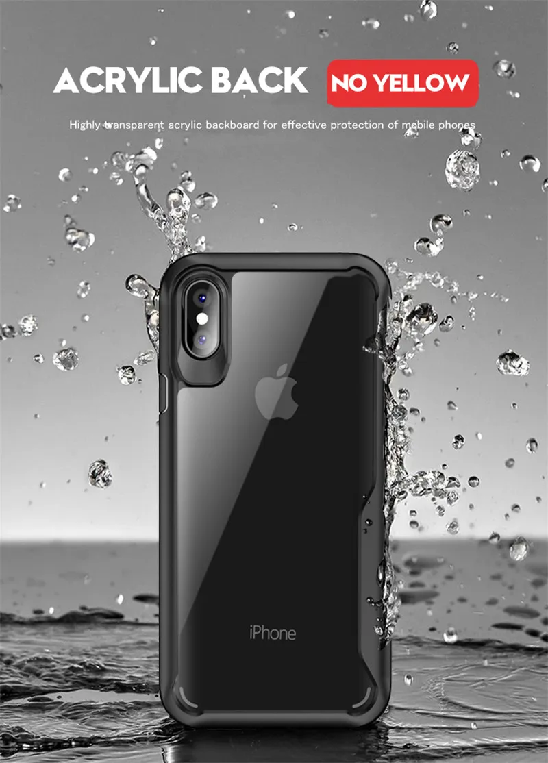 Противоударный защитный чехол для iPhone 7 8 6 6s Plus 5 5S SE 4 4S, Жесткий Чехол для iPhone 11 Pro X XS, чехол для MAX XR Capa Funda Coque
