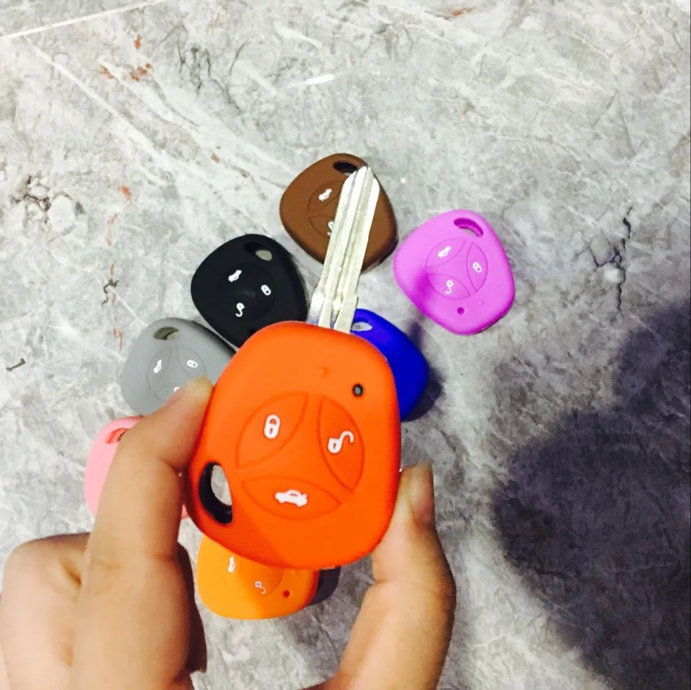 3 кнопки силиконовый резиновый автомобильный брелок чехол для дистанционного