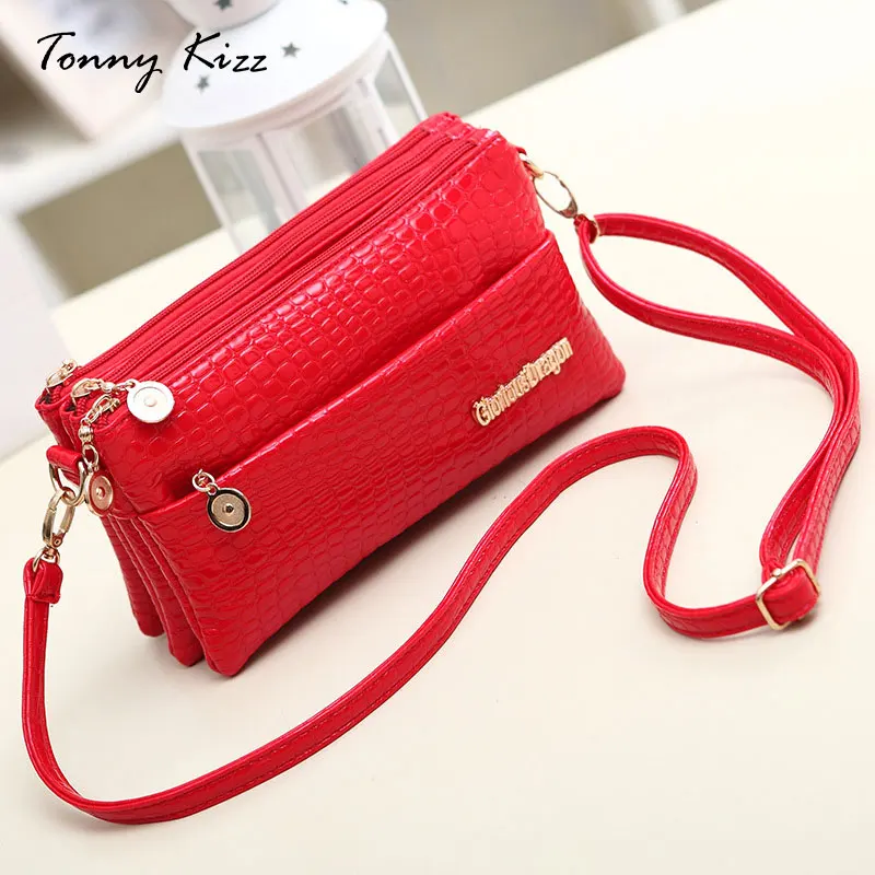 Tonny Kizz small crossbody bags for women large capacity shoulder alligator prints luxury messenger designer clutch | Багаж и сумки