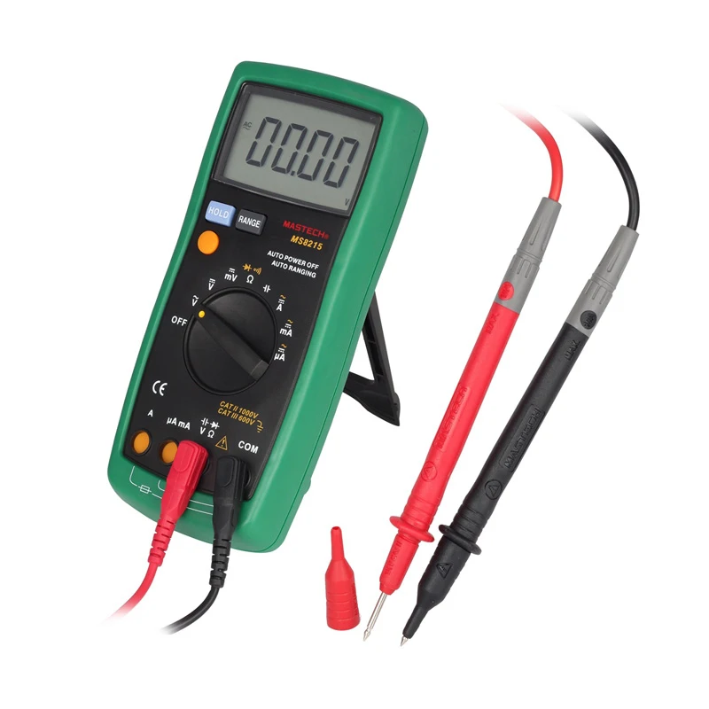 

MASTECH MS8215 Auto Range Digital Multimeter DMM AC/DC Voltmeter Ammeter Multitester Ohmmeter Capacitor Tester Megohmmeter