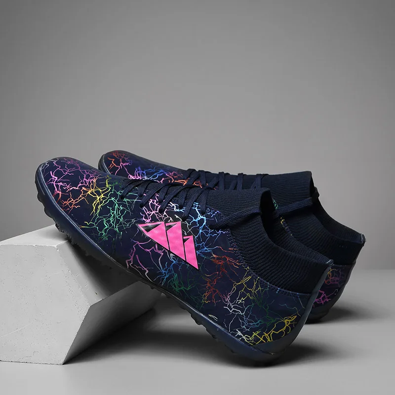 Оригинальные мужские футбольные бутсы тренировочные длинные шипы Детские