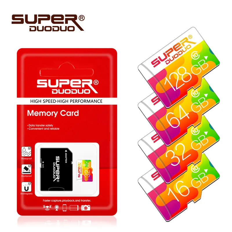 Карта памяти Micro SD реальная емкость 8 ГБ/16 ГБ/32 ГБ/64 Гб/128 ГБ класс 10 карта для
