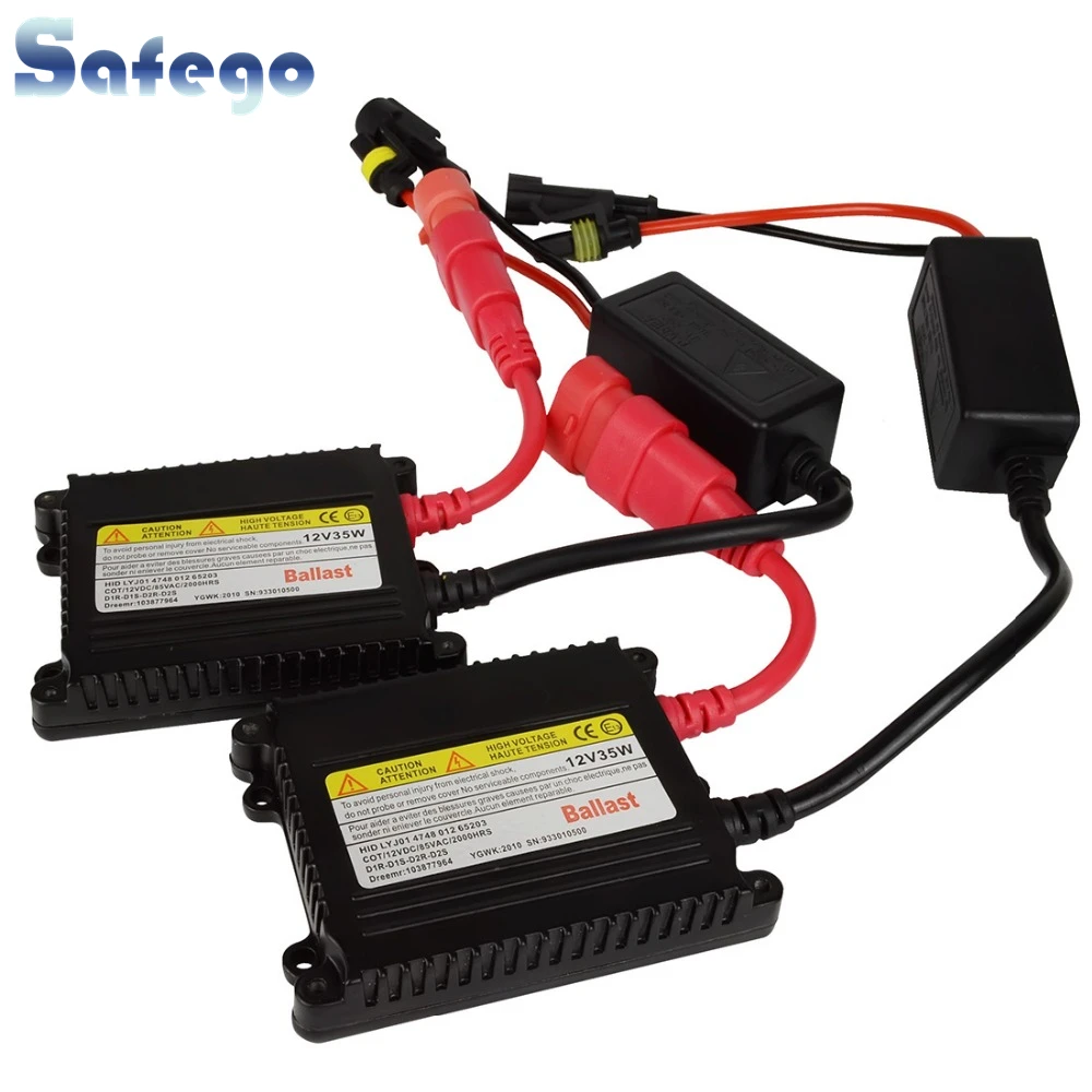 2 шт. тонкий DC 35 Вт 12 В Xenon HID балласт Hid ксеноновый D2S для Kit H7 H4 H1 сменный
