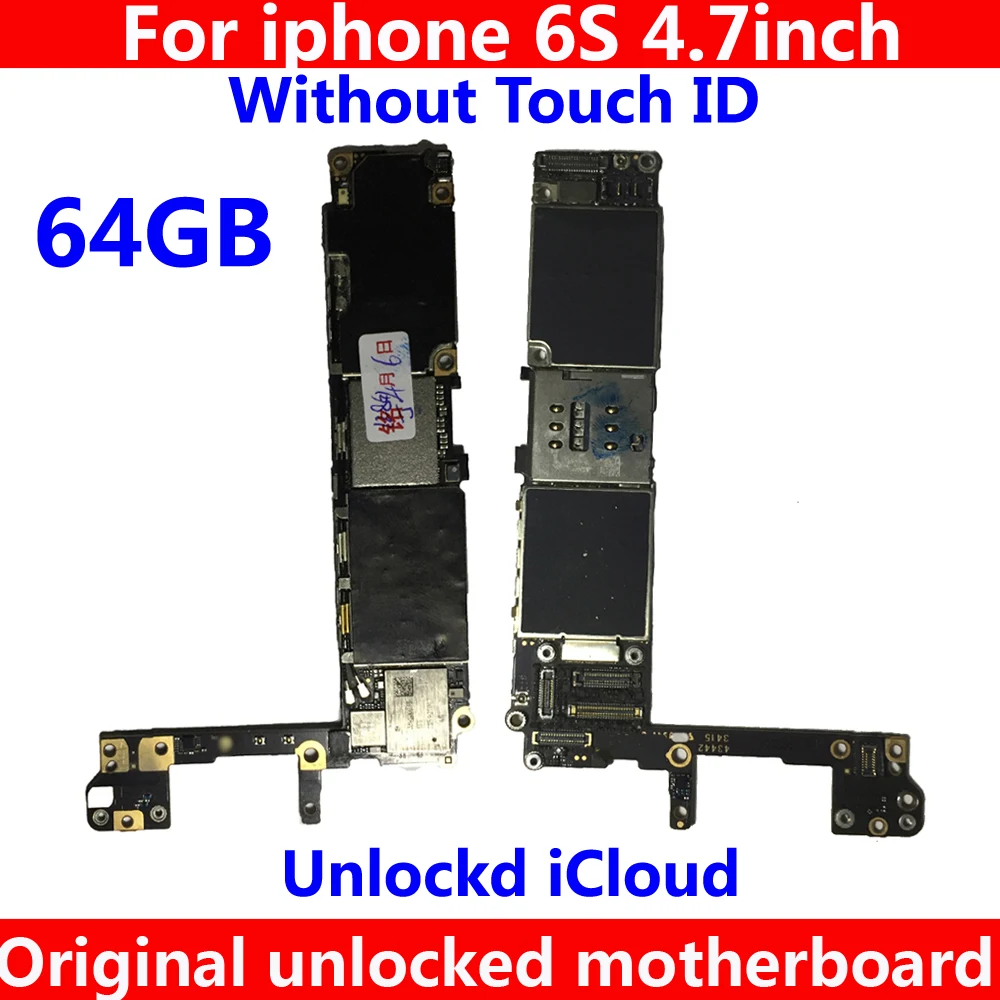 Для iphone 6 S 4 7 '𧄀% оригинальная материнская плата без touch ID 64 ГБ