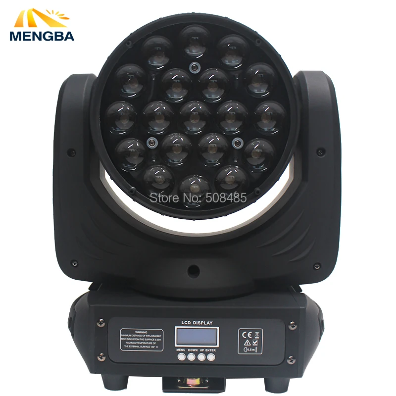 

MENGBA High Quality 19x15W RGBW 4in1 LED Wash/Zoom Light DMX512 Moving Head Light Professional Stage Light LED Stage Machine