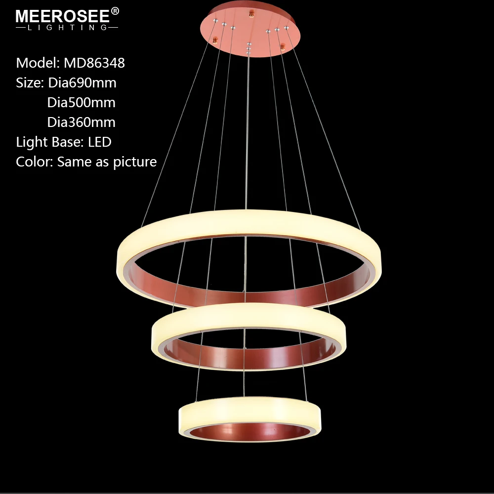 Новое поступление 3 кольца LED подвесной светильник для гостиной Светодиодная