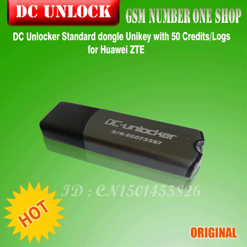 100% оригинальный новый DC Unlocker Dcunlocker с 50 кредитами для Huawei ZTE разблокировка и ремонт