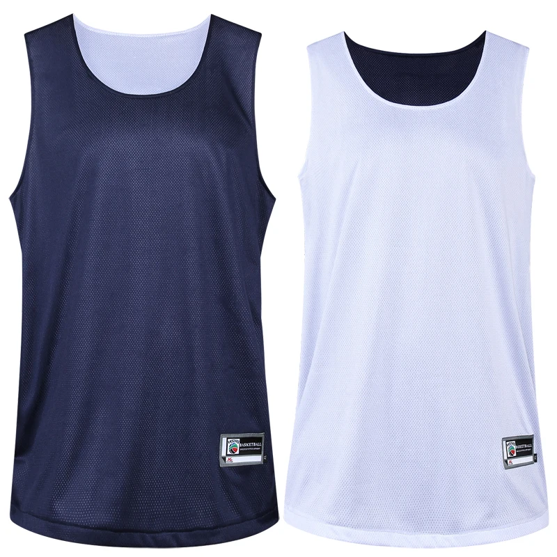 Двусторонний Мужской костюм для баскетбола рубашка и шорты с принтом спортивная