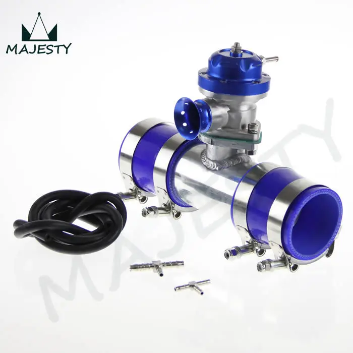 30PSI TS BOV turbo + 2 &quot50*150 мм Фланцевая труба * Синие Силиконовые Шланги 4 хомуты |