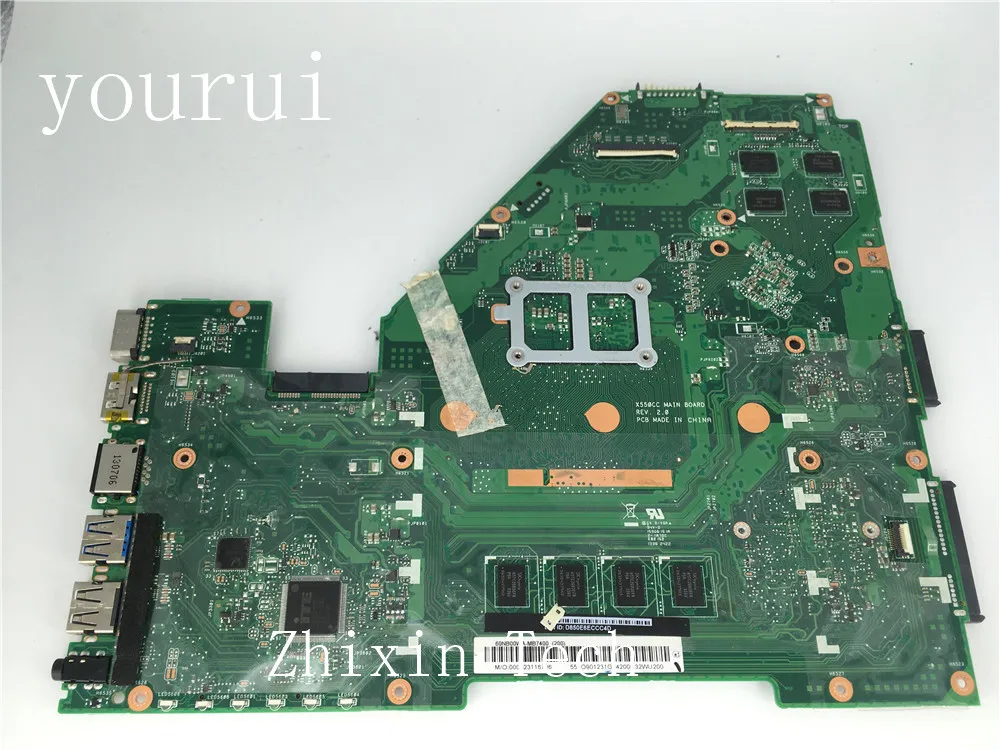 . Yourui X550CC материнская плата для асюсю X550CL A550C R510C Материнская ноутбука i7-3537u 4 Гб