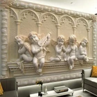 Настенная роспись 3D на стену любого размера по индивидуальному заказу, бесшовная настенная бумага с объемным изображением ангела, рельефной Рельефной текстурой для гостиной, дивана