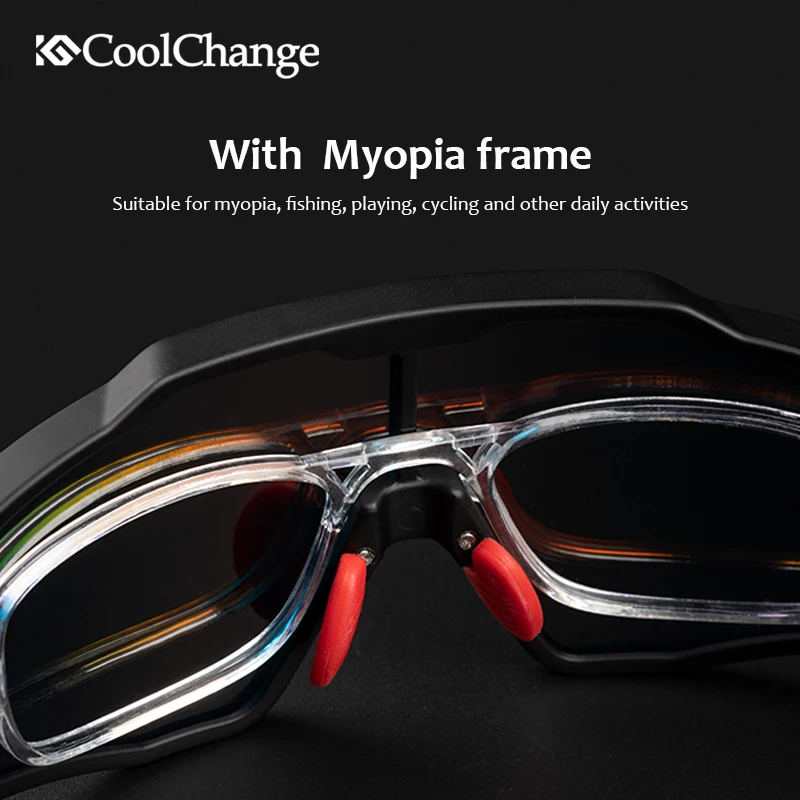 Поляризованные спортивные солнцезащитные очки CoolChange 100% UV400 велосипедные для