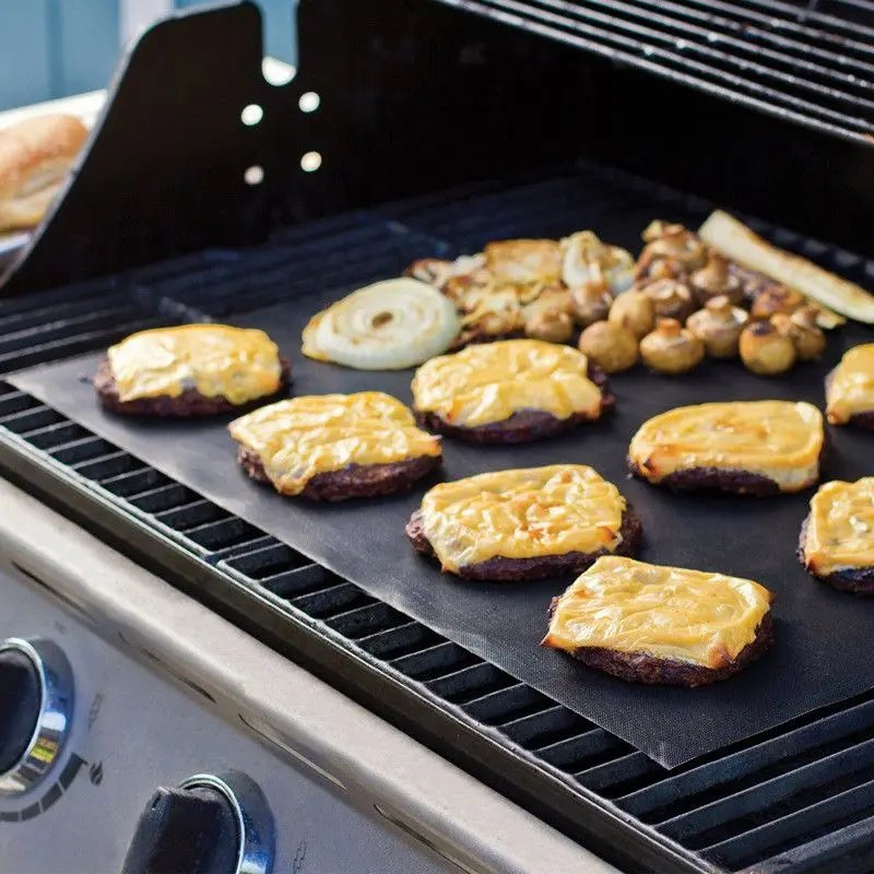 Абрикос Многоразовые барбекю Гриль коврик лист нагревательная плита