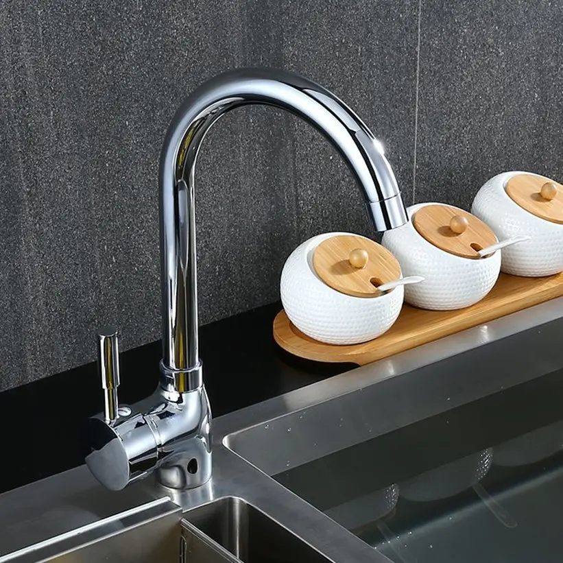 Кухонный Смеситель temkune кухонный кран с одним держателем и отверстием | Смесители