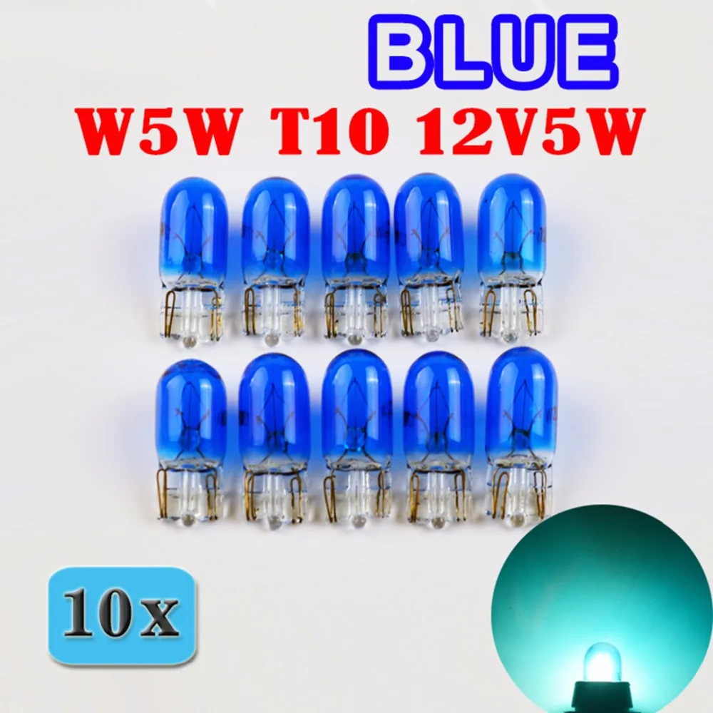 Flytop (10 шт./лот) 501 W5W XENON T10 стекло 12 В 5 Вт W2.1x9.5d Одиночная лампа накаливания