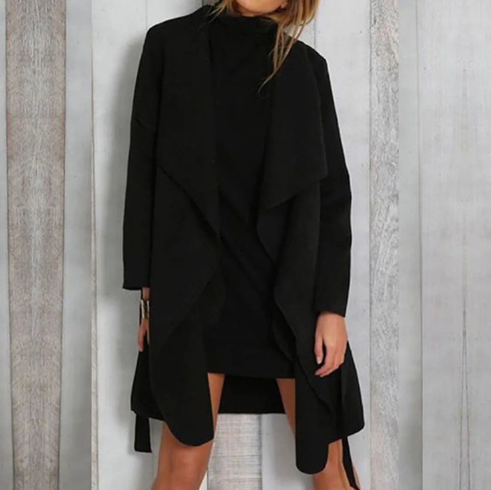 Женский кардиган с длинным рукавом пальто костюм топ прочный для повседневной