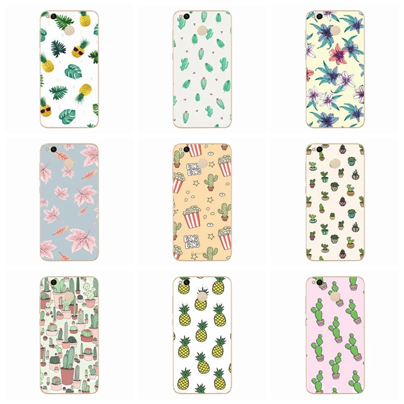 Soft TPU Pattern Silicone Phone Case For Xiaomi Redmi 4X Note 4 4A 3 Cute Mi A1 Pro Ultra Slim Cover Capa D154 |
