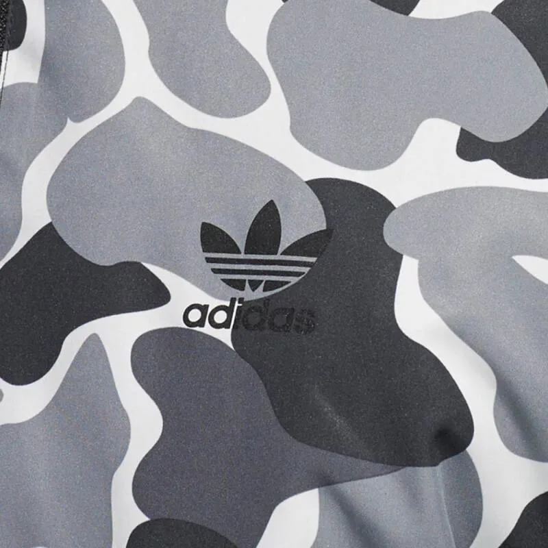 Мужская спортивная куртка с капюшоном Adidas GRAPHICS REV WB оригинальная для бега новое
