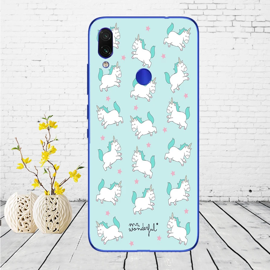 27 02SX чехол для Xiaomi Redmi Note 7, силиконовый чехол для Xiaomi Redmi Note 7, задняя крышка, чехол для Redmi Note 7, чехол для телефона - Цвет: 27