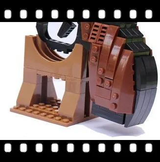 Ausini p22511 Револьвер пистолет Мощность оружия Модель 1:1 3D модель кирпич Building Block