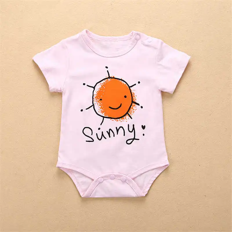 2018 одежда для маленьких мальчиков и девочек комбинезон с рисунком Луны звезды