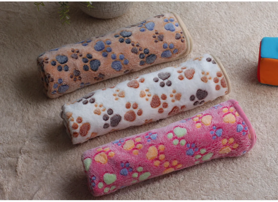 Домашние животные одеяла собака Колодки осенние и зимние теплые из бархата