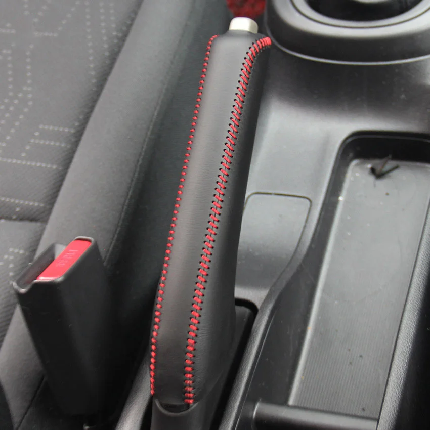 

Чехлы для ручных тормозов для Honda FIT 2014, чехлы для ручных тормозов из натуральной кожи, автомобильные принадлежности, украшение интерьера, «с...