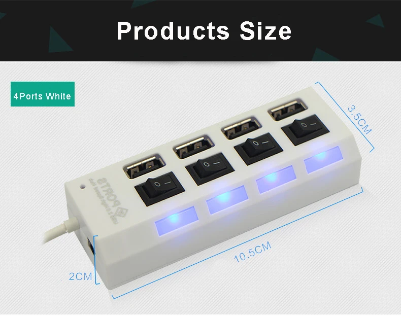 Twofro usb-хаб 2,0 портативный 4/7 портов с европейской вилкой питания USB 2,0 концентратор разветвитель кабель адаптер для Macbook ПК ноутбук планшет