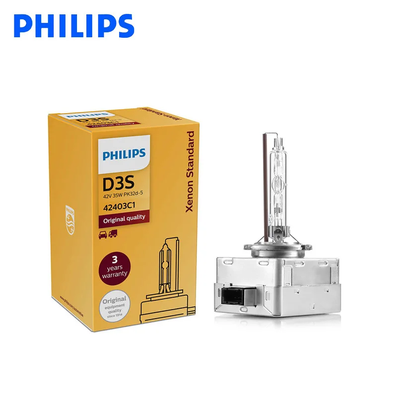 Philips D3S HID 42403 35 Вт ксеноновая стандартная фара 4200K яркий белый свет автомобиль