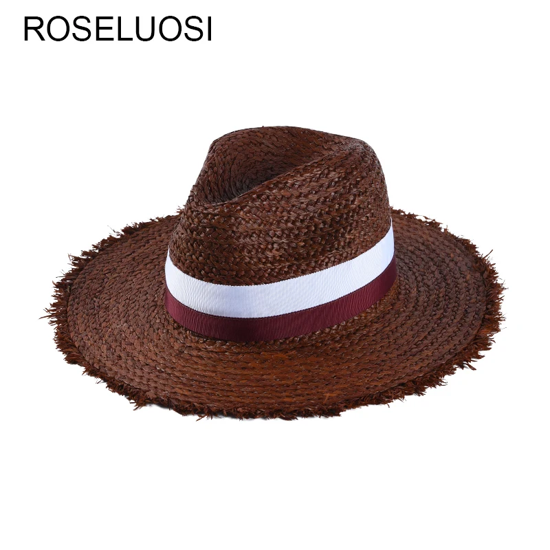 Женская соломенная шляпа ROSELUOSI на весну-лето 2019 | Аксессуары для одежды