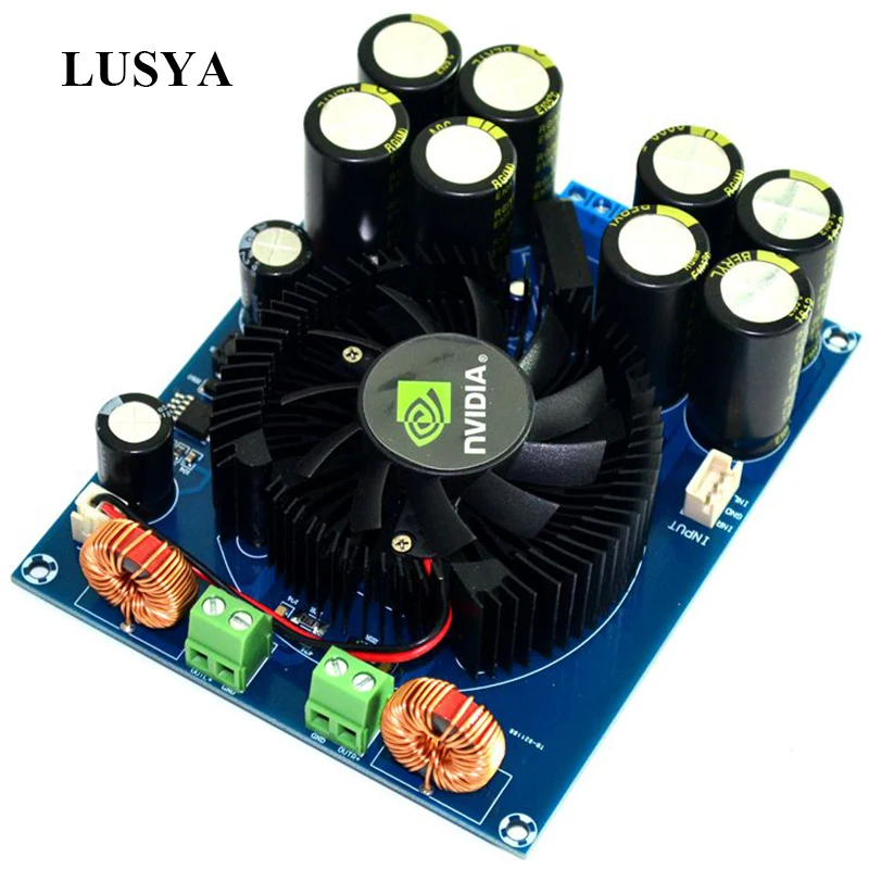Lusya TDA8954TH цифровой аудио усилитель 210 Вт + 2 0 стерео класса D с вентилятором AC24V