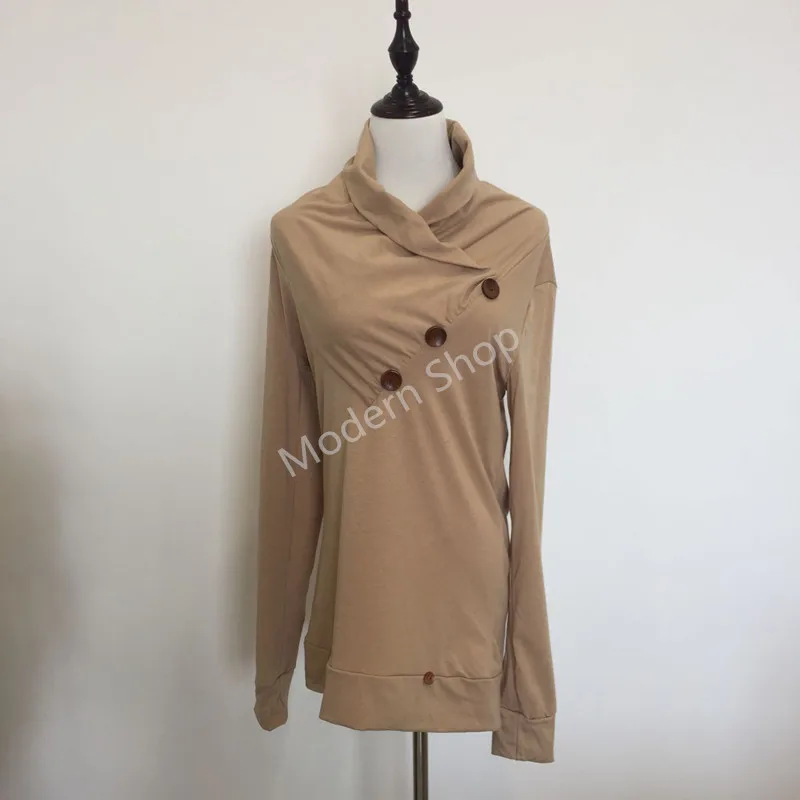 

Nice Winter Autumn Women Hoodies Pullover Casual Deep V Neck Long Sleeve Buttons Woman Sweatshirts Hooded Female Mujer