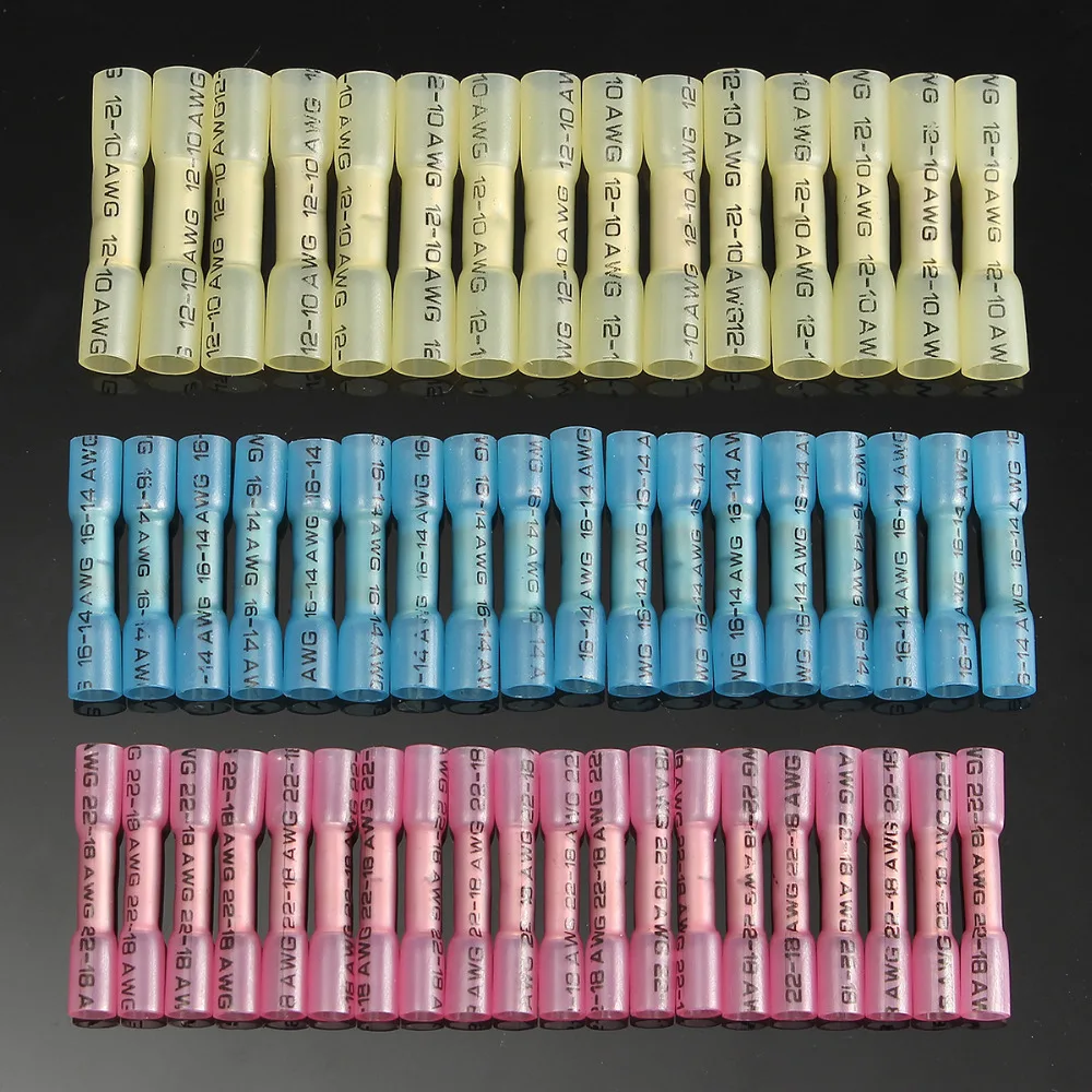 Новое высокое качество 50 шт/УП. Термоусадочный отсек обжимной терминал красный 22