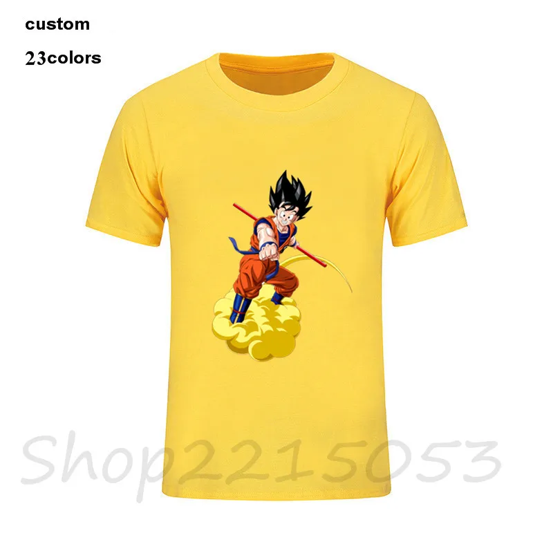Мода 2019 г. GOhan Kinton dragon ball Z Мужская футболка японского аниме уличная черно белые