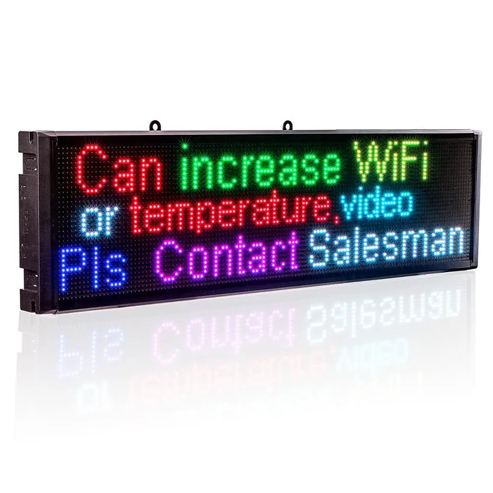P5mm 32x128 пикселей Smd RGB WiFi светодиодный знак крытый витрине Программируемый