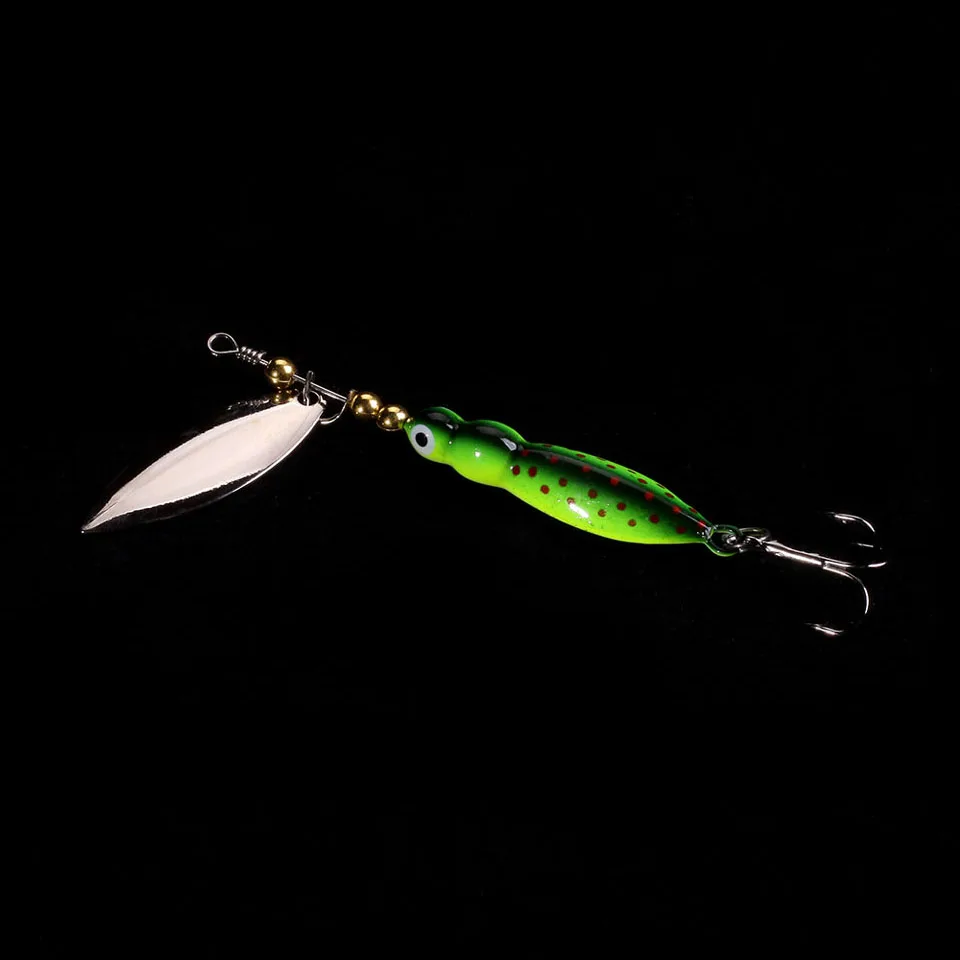 WALK FISH 1 шт. 9 см 14,4 г Спиннер приманки рыболовные приманки Спиннербейт форель металлическая ложка ива искусственная приманка Калтер рыболовные снасти