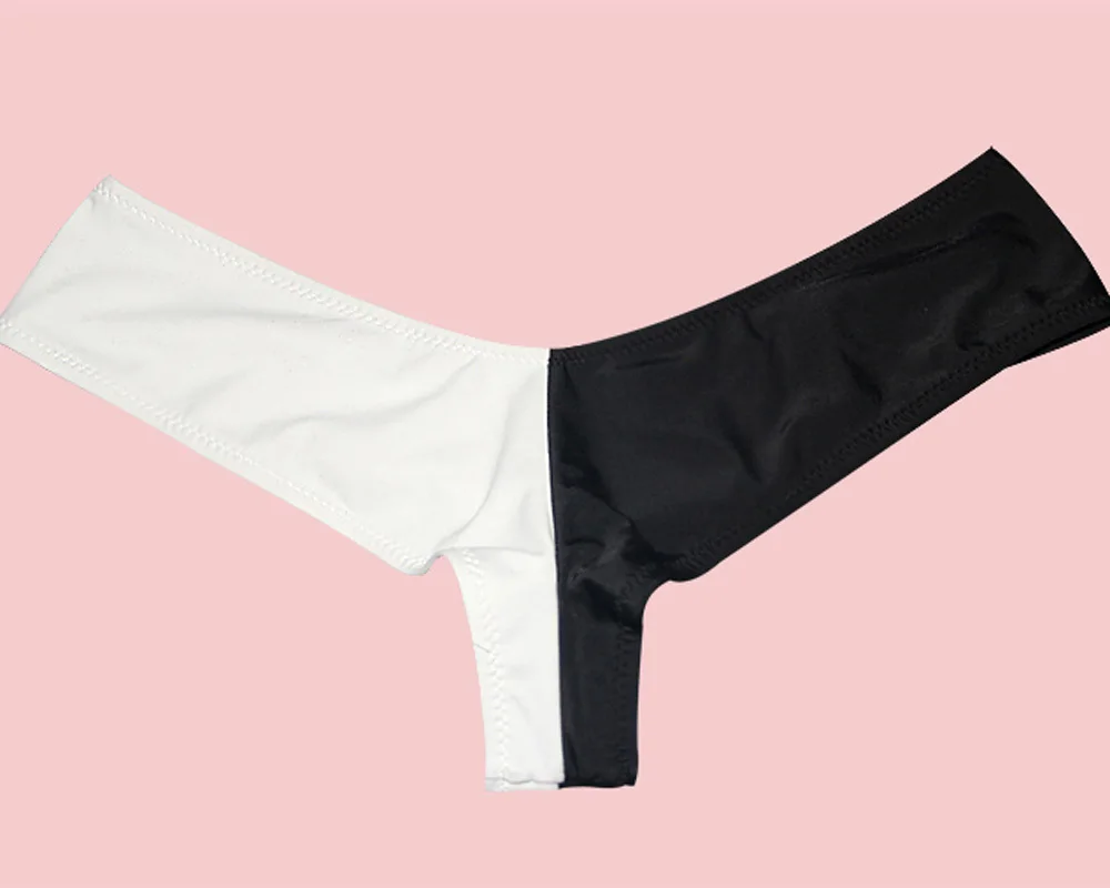 Белый черный горячие шорты женские стринги Раздельный купальник 2018 женский