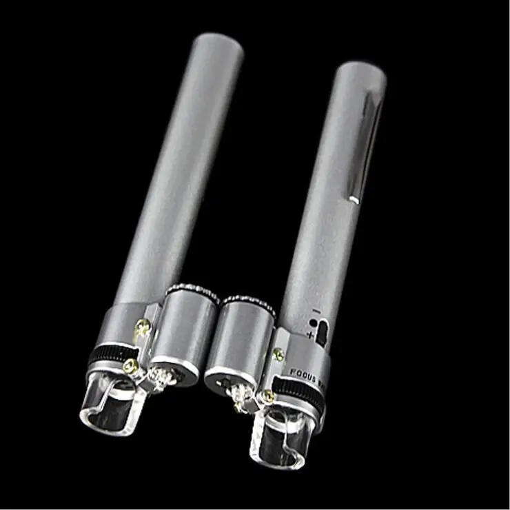 

MG10085-9 100X Mini Microscope with LED Pen type electronic microscope mini portable Medical coin stamp Magnifying Glass Loupe