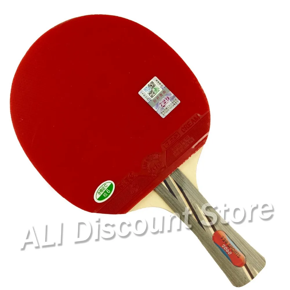 RITC 729 Дружба 2060# Pips-In ракетка для настольного тенниса с чехол для PingPong Shakehand длинная ручка FL