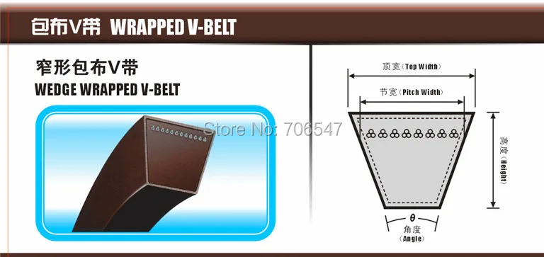 Классическая завернутый V-BELT B600 B650 B686 B710 B737 B762 B787 Li промышленности Черный Резиновый B Тип Vee V ремень