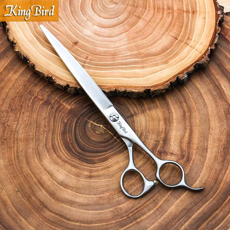 Cutting 8 INCH Профессиональные ножницы для ухода за домашними животными 8 дюймов ножницы для стрижки 7,75 дюймов филировочные ножницы 23 ЗУБЫ из рыбной кости матовое серебро Kingbird Новинка - Цвет: Cutting 8 INCH