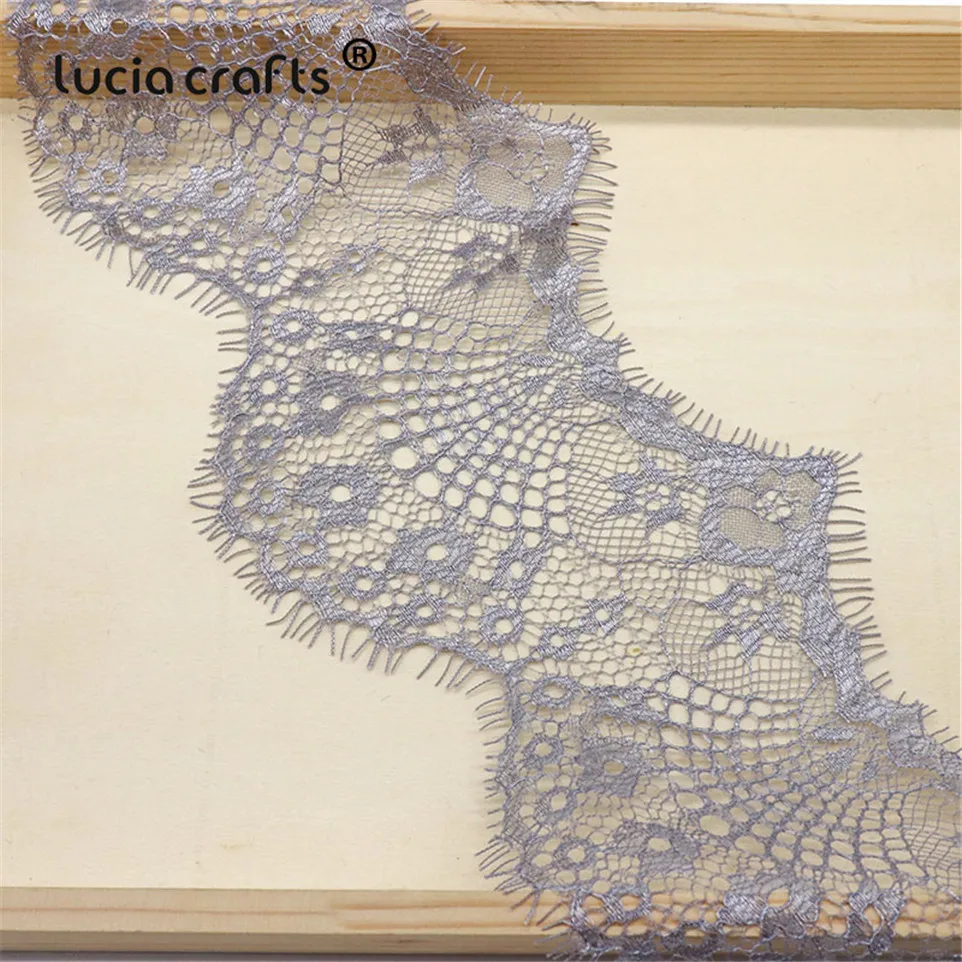Lucia crafts 3 ярда 9,5 см 9 цветов вариант Цветочная вышивка кружевная ткань отделка ленты DIY шитье ручной работы материалы R0503