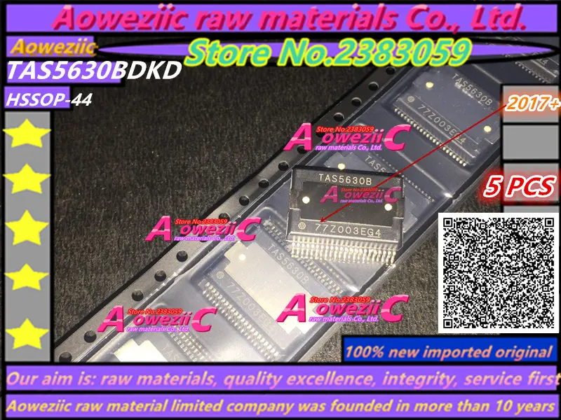 

Aoweziic (5PCS) 2017+ 100% new imported original TAS5630B TAS5630BDKD TAS5630BDKDR HSSOP44 Audio amplifier chip