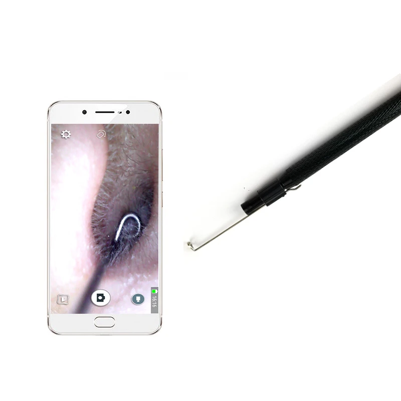 HD720P 3 в 1 ушной очиститель эндоскоп 5 мм 6 LED type c android USB визуальная Ушная ложка мини
