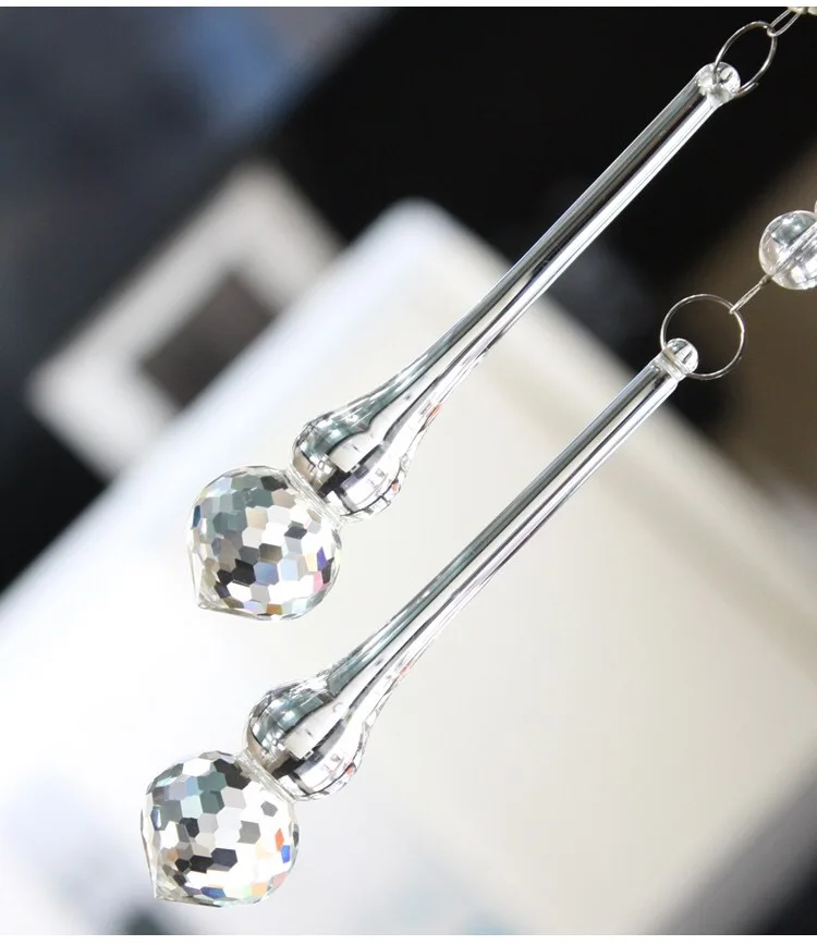 K9 20 шт. стеклянные подвески призмы с кристаллами детали для люстр радужная лампа