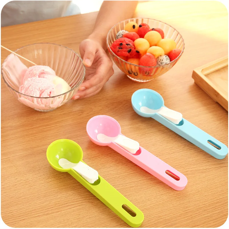 

Ice Cream Ball Spoon Scoops Press Remove Digging Fruit Watermelon Ice Cream baller Stacks Kitchen Accessories Gadgets Cook Tools