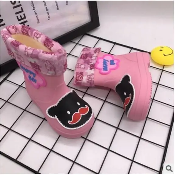 Бесплатная доставка Детская обувь 2018 Обувь для девочек резиновая Дождь Сапоги