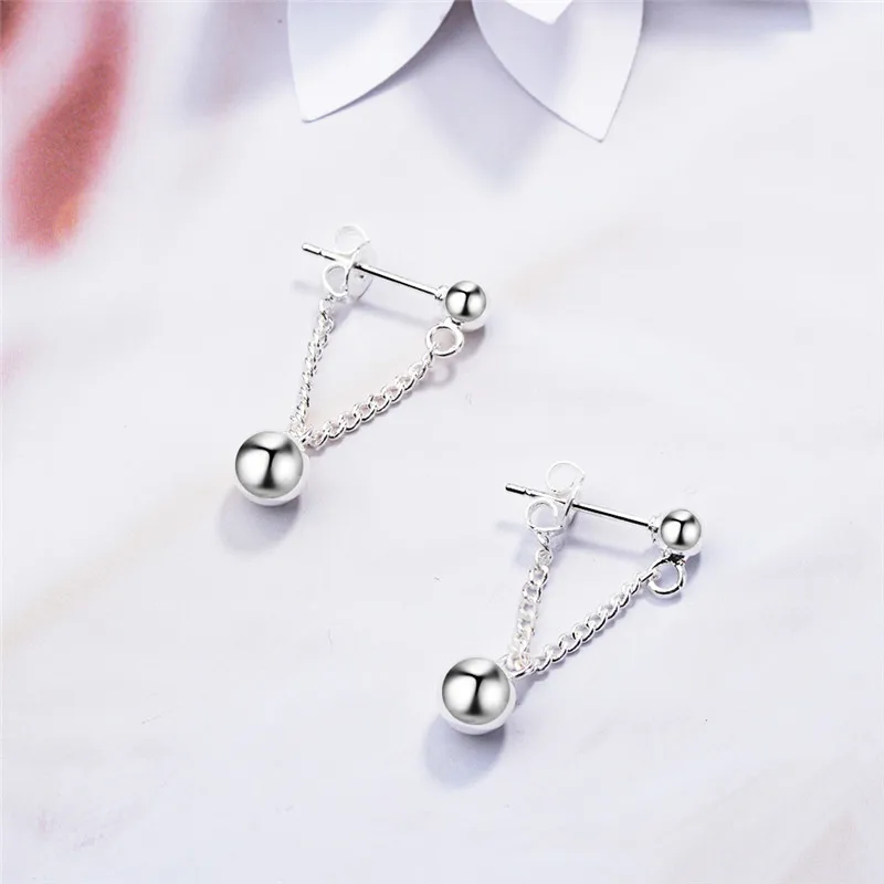 Женские сережки с серебряным покрытием высшего качества ювелирные изделия