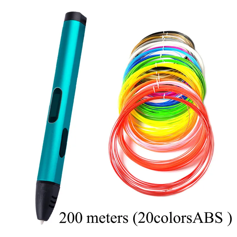 DEWANG 3D Ручка Scribble ручка 200 м ABS нити 3d принтер рождественские подарки печать Ручка 3D Рисунок для школы гаджет в Москву